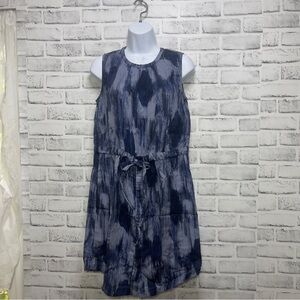 Gap Button Up Drawstring Sleeveless Dress Extra Small